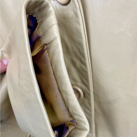 Vintage Sheepskin Piel Ovina Leather Jacket Car Coat Sevilla Spain Butter Soft - Picture 5 of 16